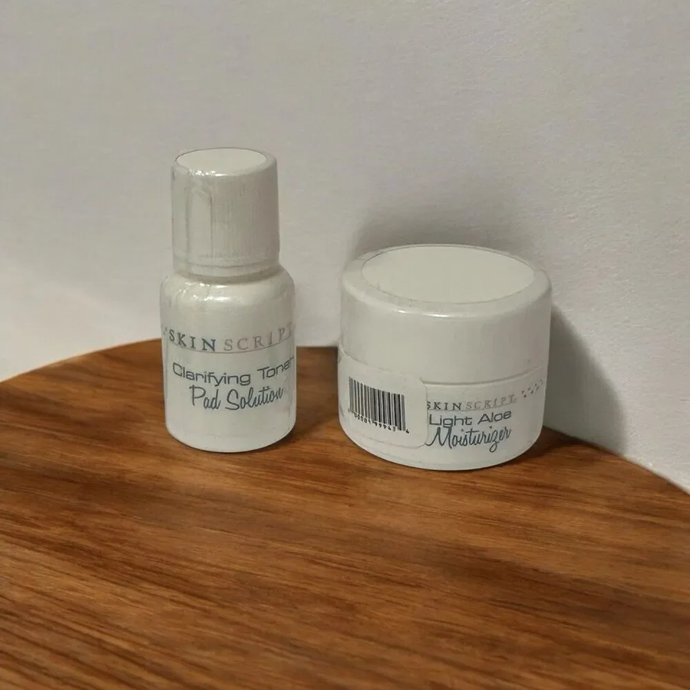 Skin Script Samples Travel Clarifying toner Pad Light‎ Aloe Moisturizer